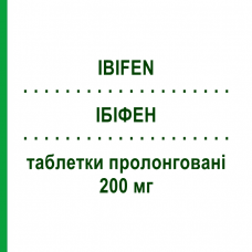 ІБІФЕН (IBIFEN) 200 мг таблетки пролонговані 30 шт - Кетопрофен I.B.I.GIOVANNI LORENZINI