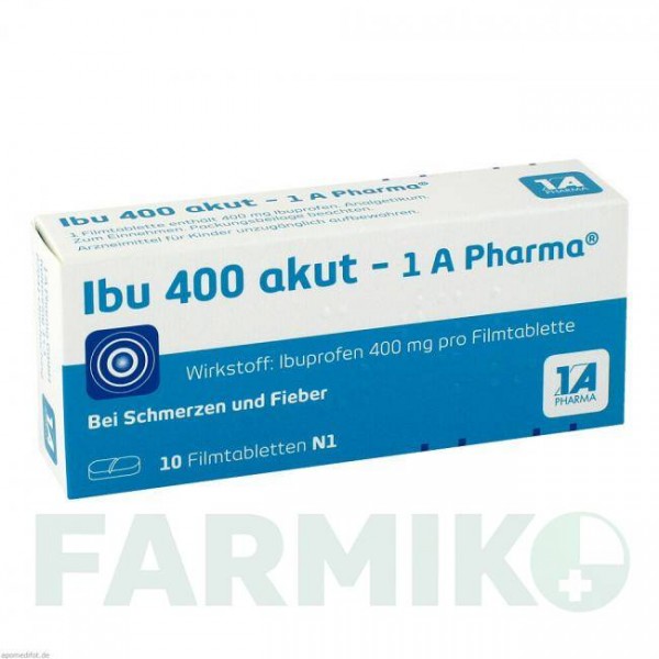 ИБУ (IBU) 400 таблетки 10 шт - Ибупрофен 1 A PHARMA
