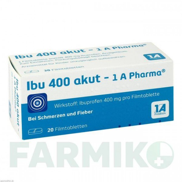 ИБУ (IBU) 400 таблетки 20 шт - Ибупрофен 1 A PHARMA