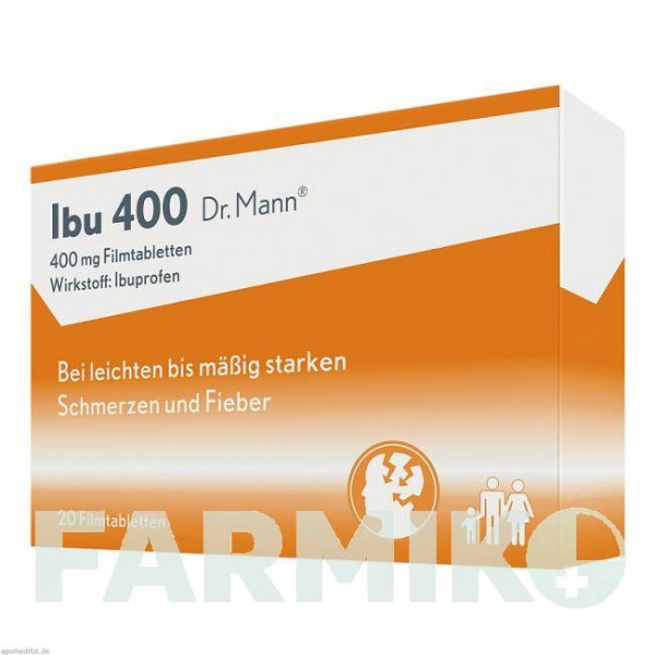 ІБУ (IBU) 400 таблетки 20 шт - Ібупрофен DR.GERHARD MANN