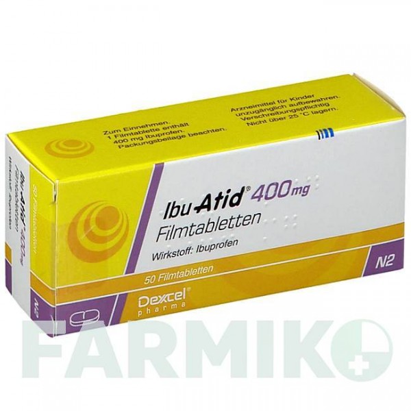 ИБУ (IBU) 400 мг таблетки 50 шт - Ибупрофен DEXCEL PHARMA
