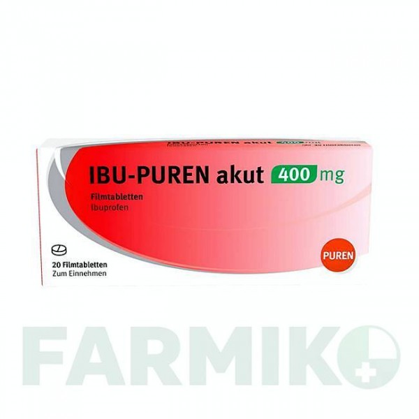 ИБУ (IBU) 400 мг таблетки 20 шт - Ибупрофен PUREN PHARMA