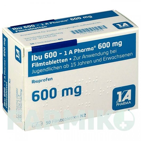 ИБУ (IBU) 600 таблетки 50 шт - Ибупрофен 1 A PHARMA