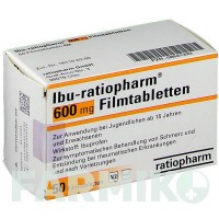 ІБУ (IBU) 600 мг таблетки 50 шт - Ібупрофен RATIOPHARM