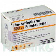 ИБУ (IBU) 600 мг таблетки 50 шт - Ибупрофен RATIOPHARM