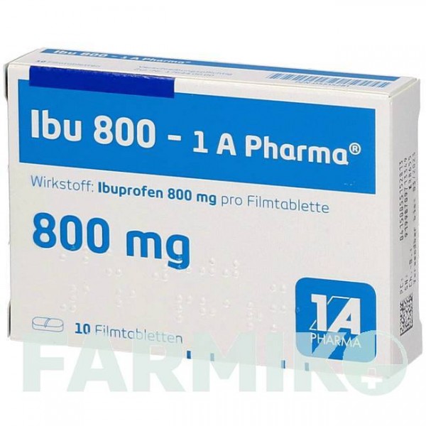 ІБУ (IBU) 800 таблетки 10 шт - Ібупрофен 1 A PHARMA