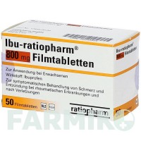 ІБУ (IBU) 800 мг таблетки 50 шт - Ібупрофен RATIOPHARM