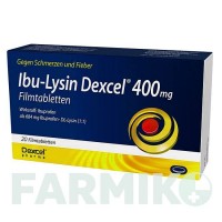 ИБУ ЛИЗИН (IBU LYSIN) 400 мг таблетки 20 шт - Ибупрофен DEXCEL PHARMA
