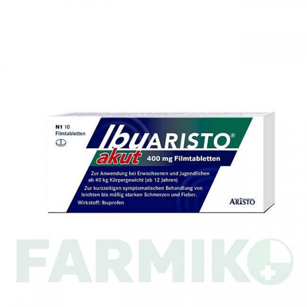ИБУАРИСТО (IBUARISTO) 400 мг таблетки 10 шт - Ибупрофен ARISTO PHARMA