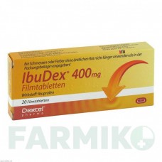 ІБУДЕКС (IBUDEX) 400 мг таблетки 20 шт - Ібупрофен DEXCEL PHARMA