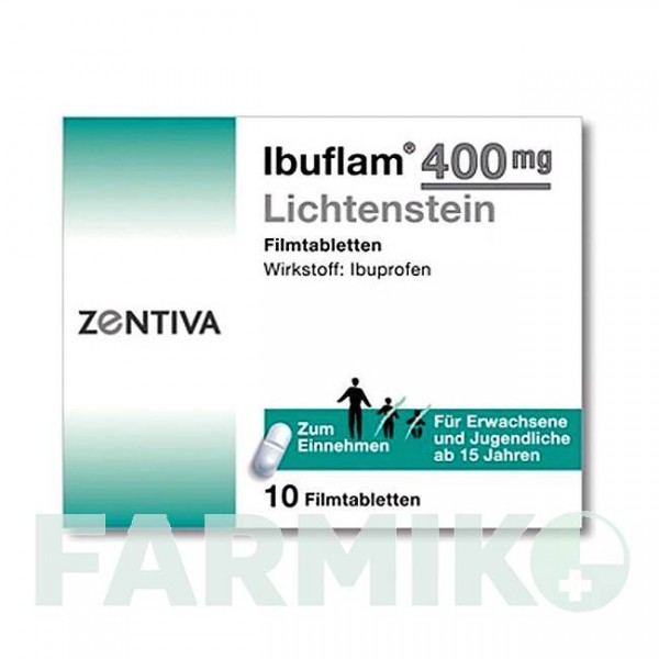 ІБУФЛАМ (IBUFLAM) 400 мг таблетки 10 шт - Ібупрофен ZENTIVA