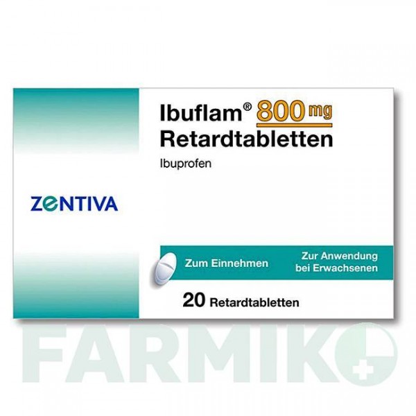 ИБУФЛАМ (IBUFLAM) 800 мг таблетки 20 шт - Ибупрофен ZENTIVA