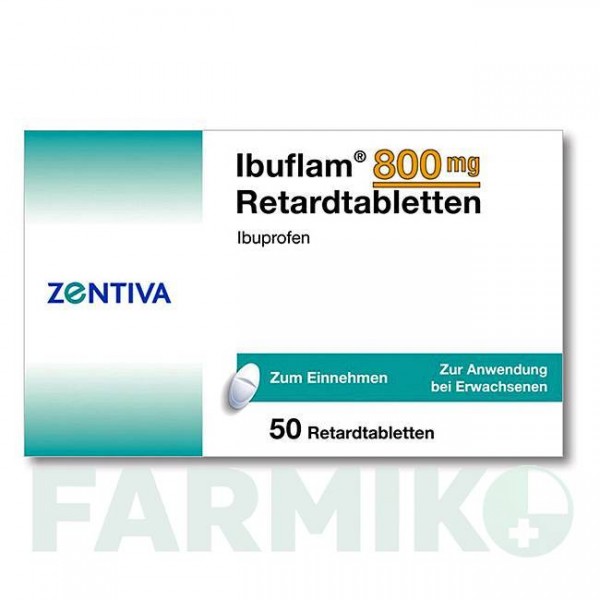 ИБУФЛАМ (IBUFLAM) 800 мг таблетки 50 шт - Ибупрофен ZENTIVA