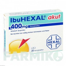 ИБУГЕКАЛ (IBUHEXAL) 400 таблетки 20 шт - Ибупрофен HEXAL