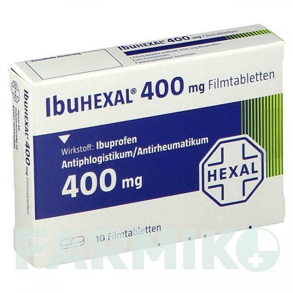 ИБУГЕКАЛ (IBUHEXAL) 400 таблетки 10 шт - Ибупрофен HEXAL