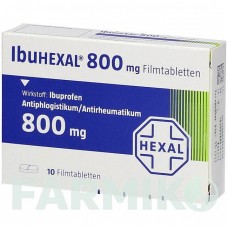 ИБУГЕКАЛ (IBUHEXAL) 800 таблетки 10 шт - Ибупрофен HEXAL