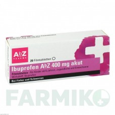 ИБУПРОФЕН (IBUPROFEN) 400 мг таблетки 20 шт - Ибупрофен ABZ PHARMA