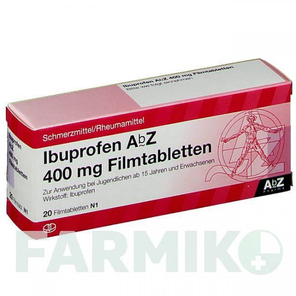 ИБУПРОФЕН (IBUPROFEN) 400 мг таблетки 20 шт - Ибупрофен ABZ PHARMA