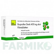 ИБУПРОФЕН (IBUPROFEN) 400 мг таблетки 20 шт - Ибупрофен DENK PHARMA