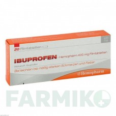 ИБУПРОФЕН (IBUPROFEN) 400 мг таблетки 20 шт - Ибупрофен HEMOPHARM