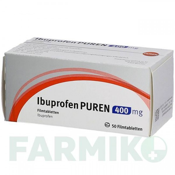 ИБУПРОФЕН (IBUPROFEN) 400 мг таблетки 50 шт - Ибупрофен PUREN PHARMA