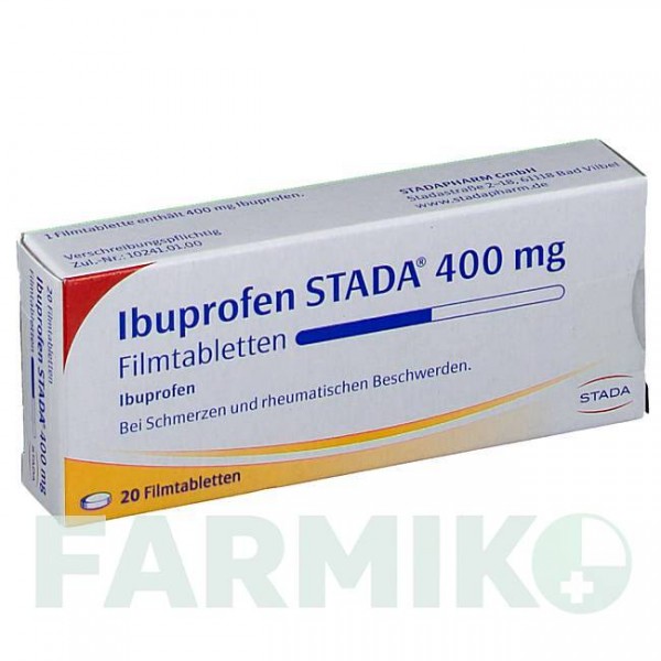 ИБУПРОФЕН (IBUPROFEN) 400 мг таблетки 20 шт - Ибупрофен STADAPHARM