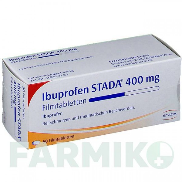 ИБУПРОФЕН (IBUPROFEN) 400 мг таблетки 50 шт - Ибупрофен STADAPHARM