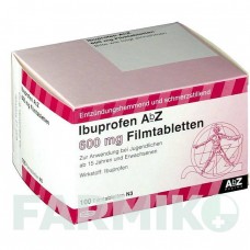 ИБУПРОФЕН (IBUPROFEN) 600 мг таблетки 100 шт - Ибупрофен ABZ PHARMA