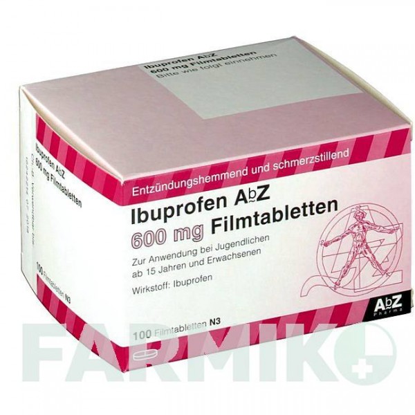 ИБУПРОФЕН (IBUPROFEN) 600 мг таблетки 100 шт - Ибупрофен ABZ PHARMA