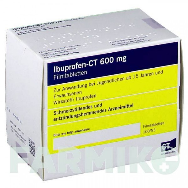 ИБУПРОФЕН (IBUPROFEN) 600 мг таблетки 100 шт - Ибупрофен ABZ PHARMA
