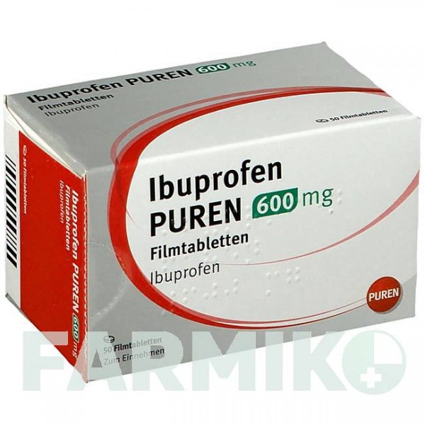ІБУПРОФЕН (IBUPROFEN) 600 мг таблетки 50 шт - Ібупрофен PUREN PHARMA