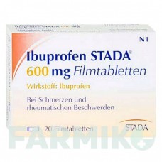 ИБУПРОФЕН (IBUPROFEN) 600 мг таблетки 20 шт - Ибупрофен STADAPHARM