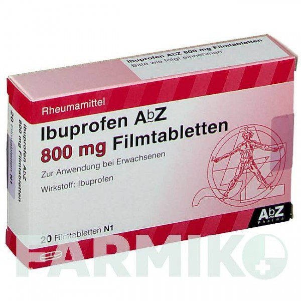 ИБУПРОФЕН (IBUPROFEN) 800 мг таблетки 20 шт - Ибупрофен ABZ PHARMA