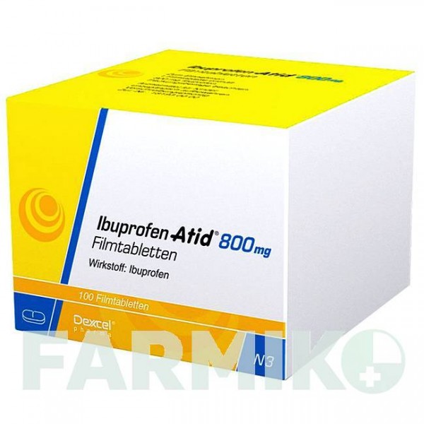 ИБУПРОФЕН (IBUPROFEN) 800 мг таблетки 100 шт - Ибупрофен DEXCEL PHARMA
