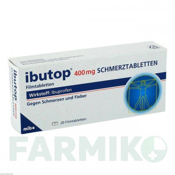 ИБУТОП (IBUTOP) 400 мг таблетки 20 шт - Ибупрофен AXICORP PHARMA