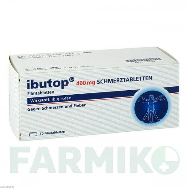 ИБУТОП (IBUTOP) 400 мг таблетки 50 шт - Ибупрофен AXICORP PHARMA