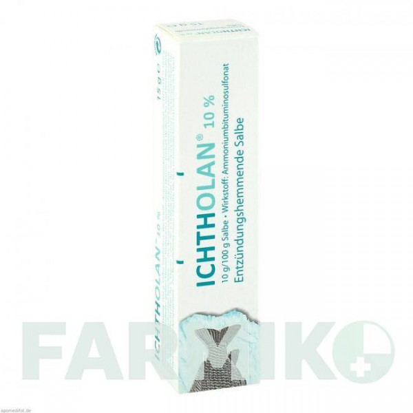 ИХТОЛАН (ICHTHOLAN) 10% мазь 15 г - Битуминосульфонат ICHTHYOL-GESELLSCHAFT CORDES