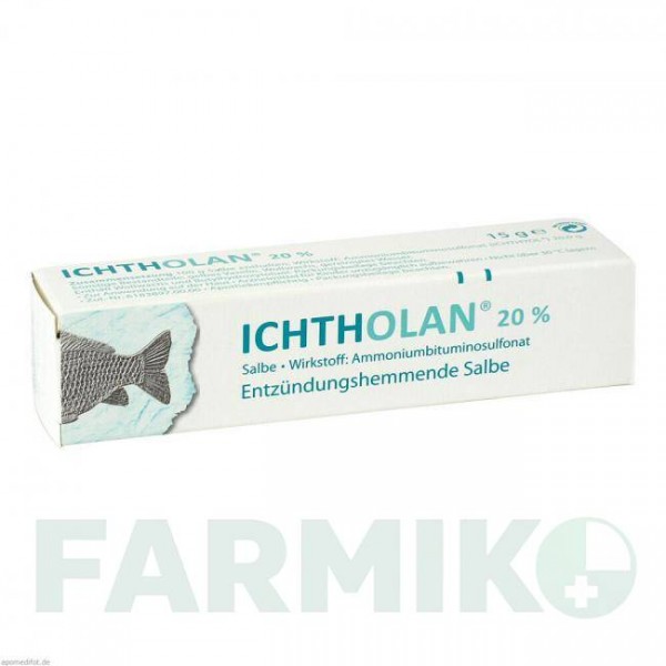 ИХТОЛАН (ICHTHOLAN) 20% мазь 15 г - Битуминосульфонат ICHTHYOL-GESELLSCHAFT CORDES