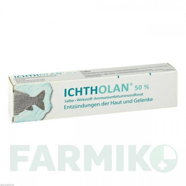 ІХТОЛАН (ICHTHOLAN) 50% мазь 40 г - Бітуміносульфонат EURIMPHARM