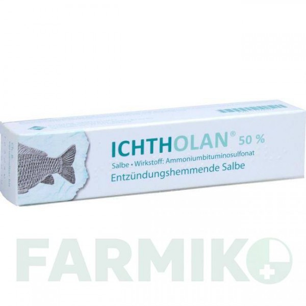 ИХТОЛАН (ICHTHOLAN) 50% мазь 15 г - Битуминосульфонат ICHTHYOL-GESELLSCHAFT CORDES