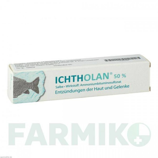 ИХТОЛАН (ICHTHOLAN) 50% мазь 40 г - Битуминосульфонат ORIFARM