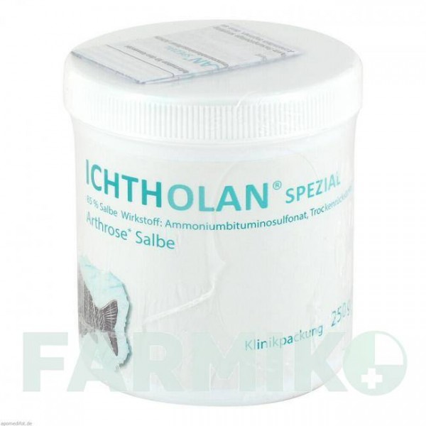 ІХТОЛАН (ICHTHOLAN) 85% мазь 250 г - Бітуміносульфонат ICHTHYOL-GESELLSCHAFT CORDES
