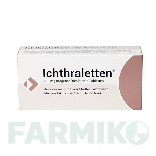 ІХТРАЛЕТТЕН (ICHTHRALETTEN) 200 мг таблетки 168 шт - Бітуміносульфонат ICHTHYOL-GESELLSCHAFT CORDES