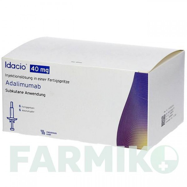 ИДАЦИО (IDACIO) 40 мг/0,8 мл раствор 2 шт - Адалимумаб CC PHARMA
