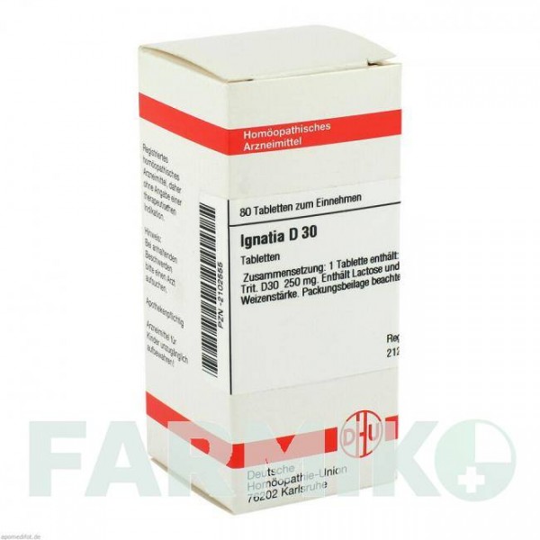 ІГНАТІЯ (IGNATIA) D 30 таблетки 80 шт - Гомеопатія DHU