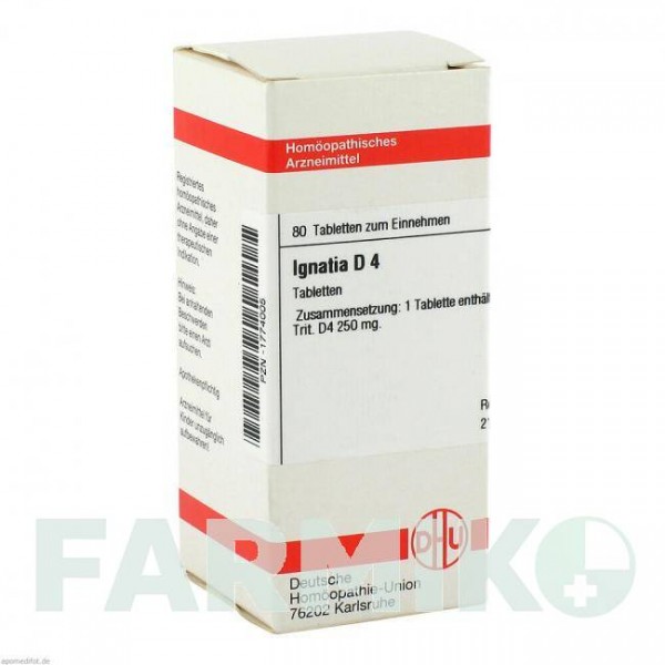 ІГНАТІЯ (IGNATIA) D 4 таблетки 80 шт - Гомеопатія DHU