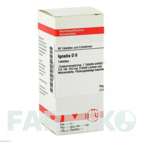 ІГНАТІЯ (IGNATIA) D 6 таблетки 80 шт - Гомеопатія DHU