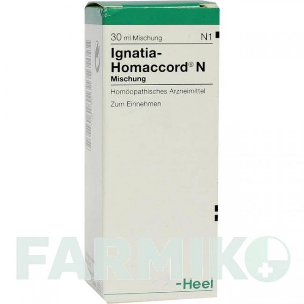 ИГНАТИЯ ХОМАККОРД (IGNATIA HOMACCORD) капли 30 мл - Гомеопатия BIOLOGISCHE HEILMITTEL HEEL