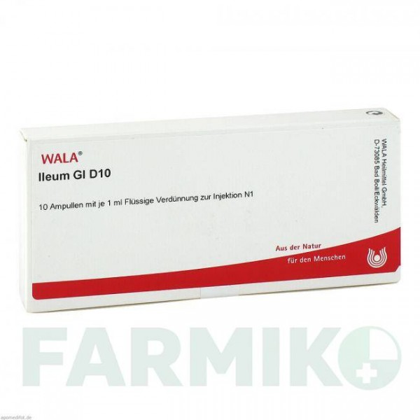 ИЛЕУМ (ILEUM) D 10 ампулы 10x1 мл - Гомеопатия WALA HEILMITTEL