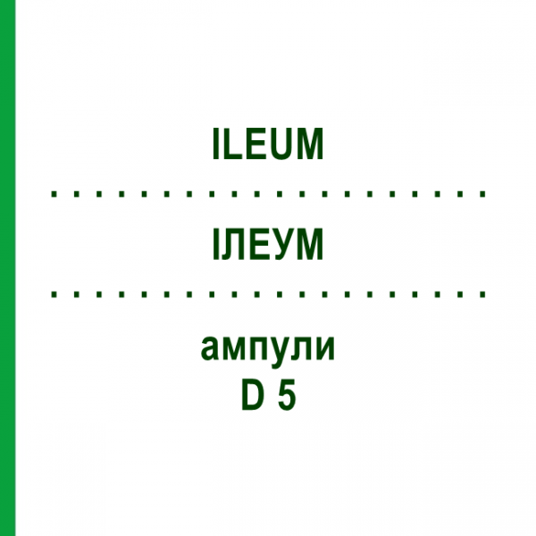 ИЛЕУМ (ILEUM) D 5 ампулы 10x1 мл - Гомеопатия WALA HEILMITTEL
